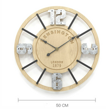 Load image into Gallery viewer, Deluxe "Arna Royal Clock Collection" Wooden Classic Vintage Wall Clock
