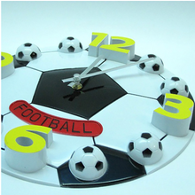 Load image into Gallery viewer, Deluxe "Arna Royal Clock Collection"  Football Basketball Clock 3D Children's
