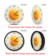 Load image into Gallery viewer, Deluxe "Arna Royal Clock Collection"  Fried Egg Kitchen Wall Clock
