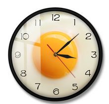 Load image into Gallery viewer, Deluxe "Arna Royal Clock Collection"  Fried Egg Kitchen Wall Clock
