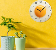 Load image into Gallery viewer, Deluxe "Arna Royal Clock Collection"  Fried Egg Kitchen Wall Clock
