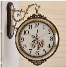 Load image into Gallery viewer, Deluxe "Arna Royal Clock Collection"  American Style Double Sided Wall Clock
