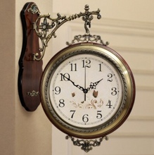 Load image into Gallery viewer, Deluxe "Arna Royal Clock Collection"  American Style Double Sided Wall Clock
