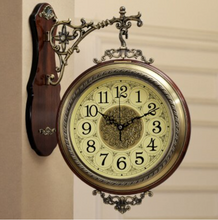 Load image into Gallery viewer, Deluxe "Arna Royal Clock Collection"  American Style Double Sided Wall Clock
