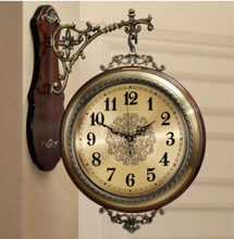 Load image into Gallery viewer, Deluxe "Arna Royal Clock Collection"  American Style Double Sided Wall Clock
