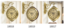 Load image into Gallery viewer, Deluxe "Arna Royal Clock Collection"  American Style Double Sided Wall Clock
