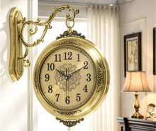 Load image into Gallery viewer, Deluxe "Arna Royal Clock Collection"  American Style Double Sided Wall Clock
