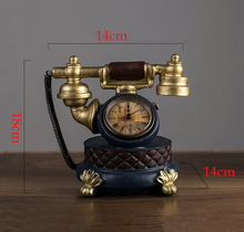 Load image into Gallery viewer, Deluxe "Arna Royal Clock Collection"  Luxury European Retro Telephone Clock - Many Colours
