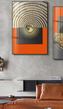 Load image into Gallery viewer, Arna's Luxury Painting Collection - Nordic Abstract Golden Canvas Paintings - Many Styles
