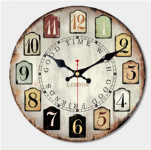 Load image into Gallery viewer, Deluxe "Arna Royal Clock Collection"  Rustic Retro Wall Clock
