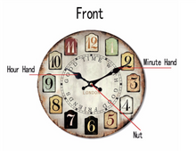 Load image into Gallery viewer, Deluxe "Arna Royal Clock Collection"  Rustic Retro Wall Clock
