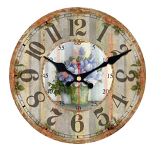 Load image into Gallery viewer, Deluxe "Arna Royal Clock Collection"  Handcrafted Retro Wooden Wall Clock
