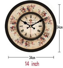 Load image into Gallery viewer, Deluxe "Arna Royal Clock Collection"  Handcrafted Retro Wooden Wall Clock

