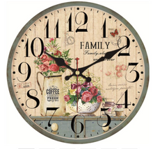 Load image into Gallery viewer, Deluxe "Arna Royal Clock Collection"  Handcrafted Retro Wooden Wall Clock
