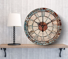 Load image into Gallery viewer, Deluxe "Arna Royal Clock Collection"  Handcrafted Retro Wall Clock
