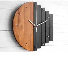 Load image into Gallery viewer, Deluxe "Arna Royal Clock Collection"  Handcrafted Wooden Industrial Abstract Wall Clock
