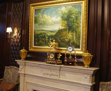 Load image into Gallery viewer, "Arna Royal Victorian Collection" Vintage Solid Wood Copper Clock
