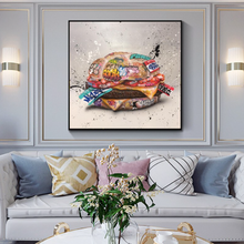 Load image into Gallery viewer, Arna's Luxury Painting Collection - Modern Burger Graffiti Canvas Painting
