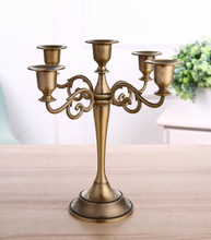 Load image into Gallery viewer, "Arna Royal Victorian Collection"  Vintage European Unique Candelabra Bronze Quality 3 Arm
