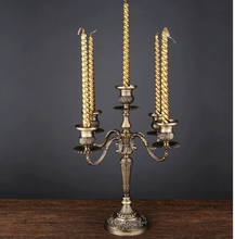Load image into Gallery viewer, "Arna Royal Victorian Collection"  Vintage European Unique Candelabra Bronze High Quality 5 Arm

