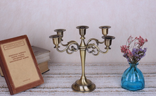 Load image into Gallery viewer, "Arna Royal Victorian Collection"  Vintage European Unique Candelabra Bronze High Quality 5 Arm
