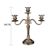 Load image into Gallery viewer, "Arna Royal Victorian Collection"  Vintage European Unique Candelabra Bronze Quality 3 Arm
