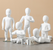 Load image into Gallery viewer, "Arna Royal Gown Collection" Luxury Child White Mannequin Cosmetology Window Display Model
