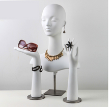 Load image into Gallery viewer, "Arna Royal Gown Collection" Luxury Female Head Mannequin Cosmetology Window Display Model

