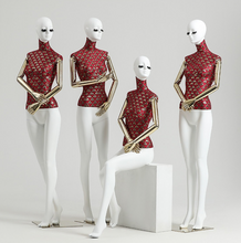 Load image into Gallery viewer, "Arna Royal Gown Collection" Luxury Female White Mannequin Cosmetology Window Display Model
