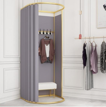 Load image into Gallery viewer, Arna Royal Gown Collection" Luxury Mobile Floor Stand Fitting/Changing Room Curtain Track
