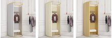 Load image into Gallery viewer, Arna Royal Gown Collection" Luxury Mobile Floor Stand Fitting/Changing Room Curtain Track
