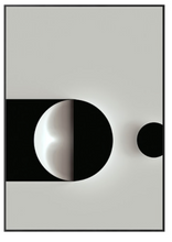 Load image into Gallery viewer, Arna's Luxury Painting Collection - Modern Nordic Black/White/Gold Abstract Geometry Print Canvas Painting

