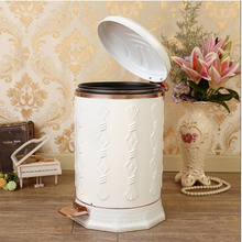 Load image into Gallery viewer, "Arna Royal Vintage Collection"  Luxury Pedal Golden Range 6L Trash Rubbish Bin
