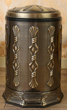 Load image into Gallery viewer, "Arna Royal Vintage Collection"  Luxury Pedal Golden Range 6L Trash Rubbish Bin
