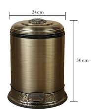 Load image into Gallery viewer, "Arna Royal Vintage Collection"  Luxury Pedal Golden Range 6L Trash Rubbish Bin

