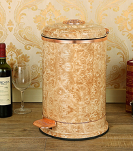 Load image into Gallery viewer, "Arna Royal Vintage Collection"  Luxury Pedal Golden Range 10L Trash Rubbish Bin
