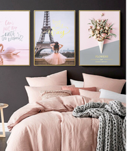 Load image into Gallery viewer, Arna's Luxury Painting Collection - Nordic Pink Flower Graphics Painting
