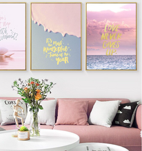 Load image into Gallery viewer, Arna's Luxury Painting Collection - Nordic Pink Flower Graphics Painting
