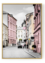 Load image into Gallery viewer, Arna's Luxury Painting Collection - Nordic Pink Flower Graphics Painting

