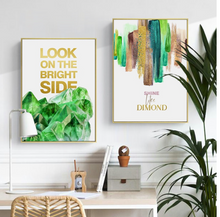 Load image into Gallery viewer, Arna's Luxury Painting Collection - Nordic Green/Gold Platinum Graphics Painting
