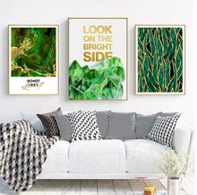 Load image into Gallery viewer, Arna's Luxury Painting Collection - Nordic Green/Gold Platinum Graphics Painting

