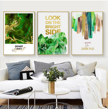 Load image into Gallery viewer, Arna's Luxury Painting Collection - Nordic Green/Gold Platinum Graphics Painting
