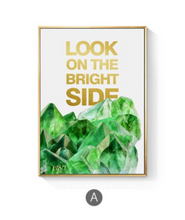 Load image into Gallery viewer, Arna's Luxury Painting Collection - Nordic Green/Gold Platinum Graphics Painting
