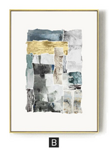 Load image into Gallery viewer, Arna's Luxury Painting Collection - Nordic Green/Golden Lady Platinum Graphics Painting
