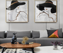 Load image into Gallery viewer, Arna's Luxury Painting Collection - Nordic Stylish Lady Painting
