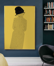Load image into Gallery viewer, Arna's Luxury Painting Collection - Nordic Retro Woman Hat Painting
