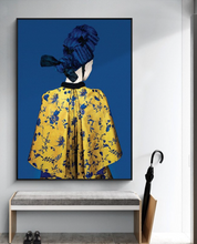 Load image into Gallery viewer, Arna's Luxury Painting Collection - Nordic Retro Woman Hat Painting
