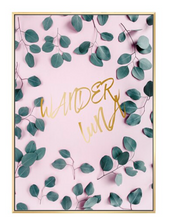 Load image into Gallery viewer, Arna's Luxury Painting Collection - Nordic Wall Art Pink/Green/Gold Painting
