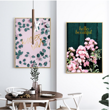 Load image into Gallery viewer, Arna's Luxury Painting Collection - Nordic Wall Art Pink/Green/Gold Painting
