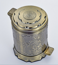Load image into Gallery viewer, "Arna Royal Vintage Collection"  European Luxury Bronze Stainless Steel Trash Rubbish Bin
